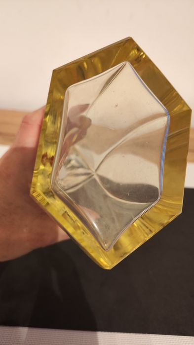 Karafka Art Deco, stare szkło, Czechosłowacja