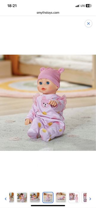 Емілі Emily Перші кроки Baby Born 43 см лялька, яка рухаєтся та повзає