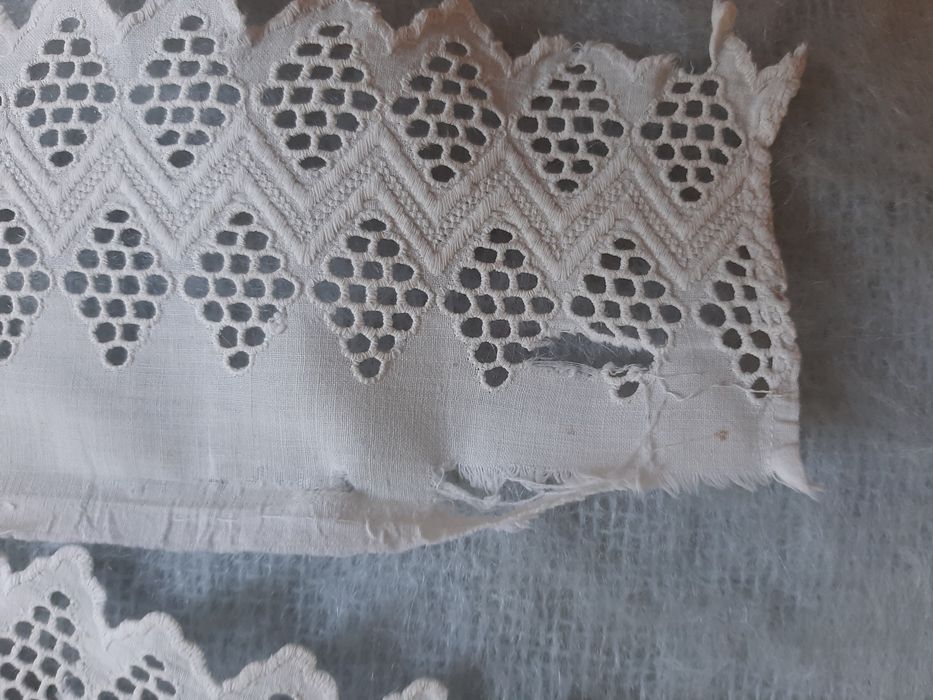 Tkanina haft angielski vintage, lata 50/60-te