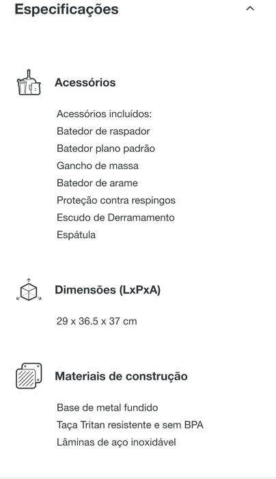 Batedeira SAGE (the kitchen wizz 16 peel & Dice)