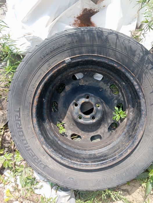 Продам диск с покрышкой на запаску,стоял на шкодее