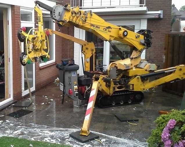 Mini Żuraw 15m 3T Manipulator Ssawka 600 kg Kosz Wynajem