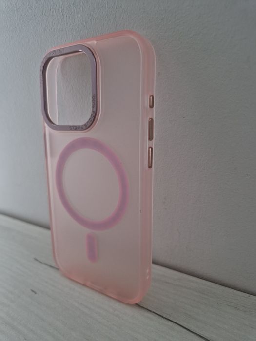 Liavec AG Magsafe Case do Iphone 15 Pro Max jasnoróżowy