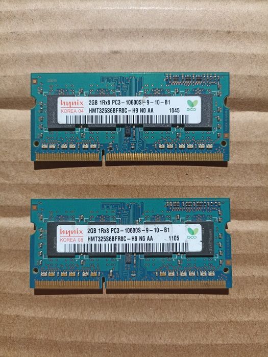Оперативная память ddr3 1333 Samsung Hynix 2 Gb для ноутбука ОЗУ