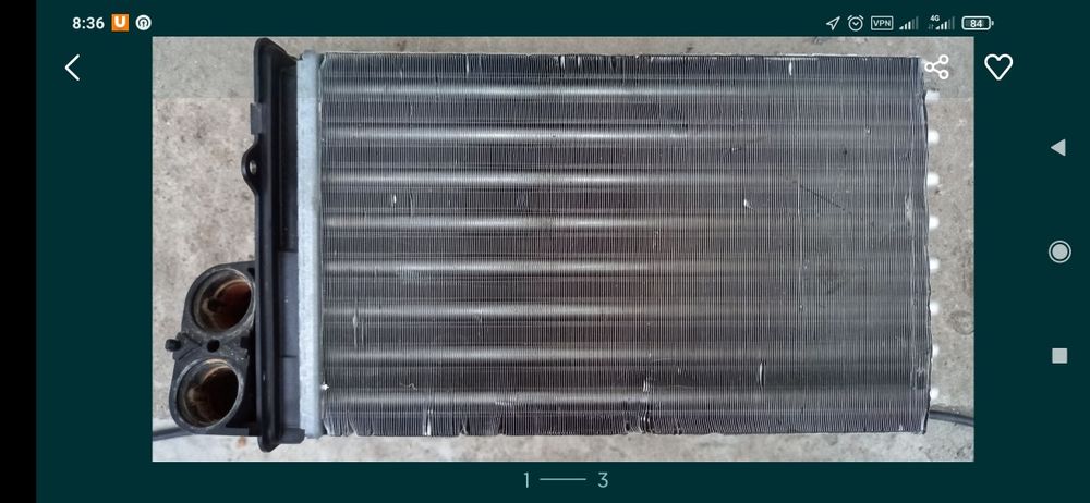 Радіатор печки пежо 406