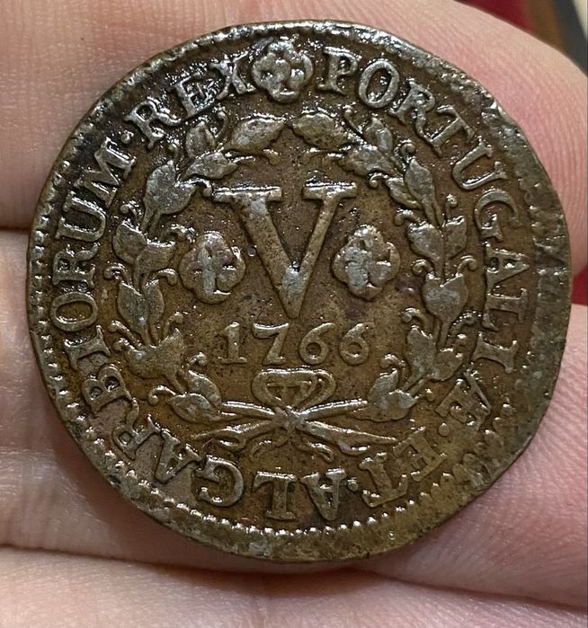 V Reis Coin of D. JOSE I - 1766