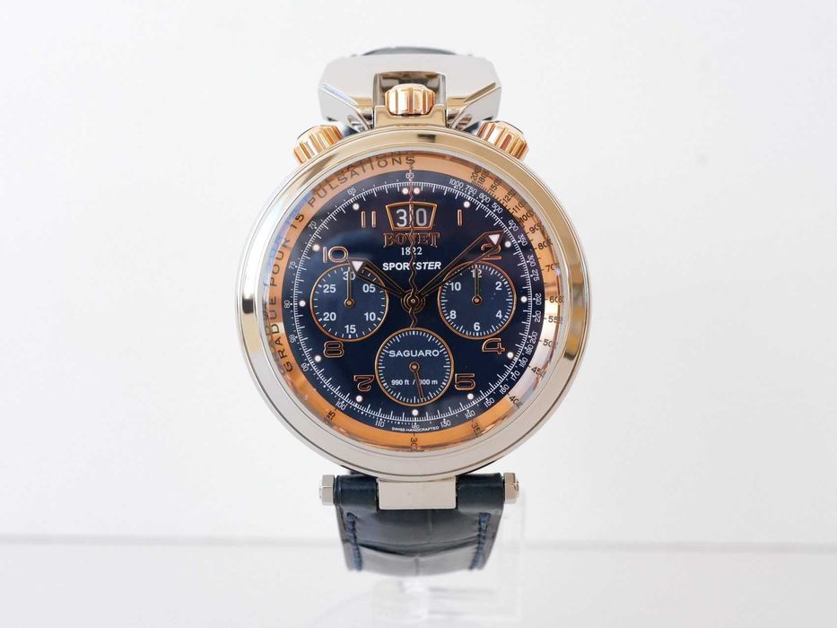 Bovet Sportster Saguaro Chronograph Blue Dial 46