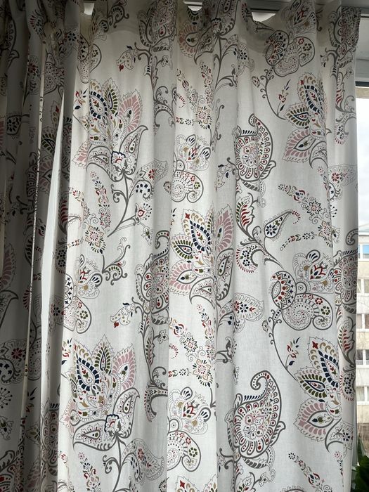 4 zasłony dzianinowe