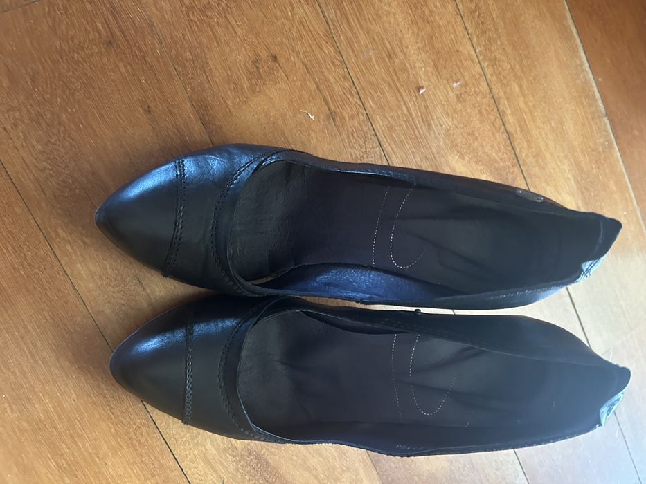 Sapatos  pretos salsa sapatos camel