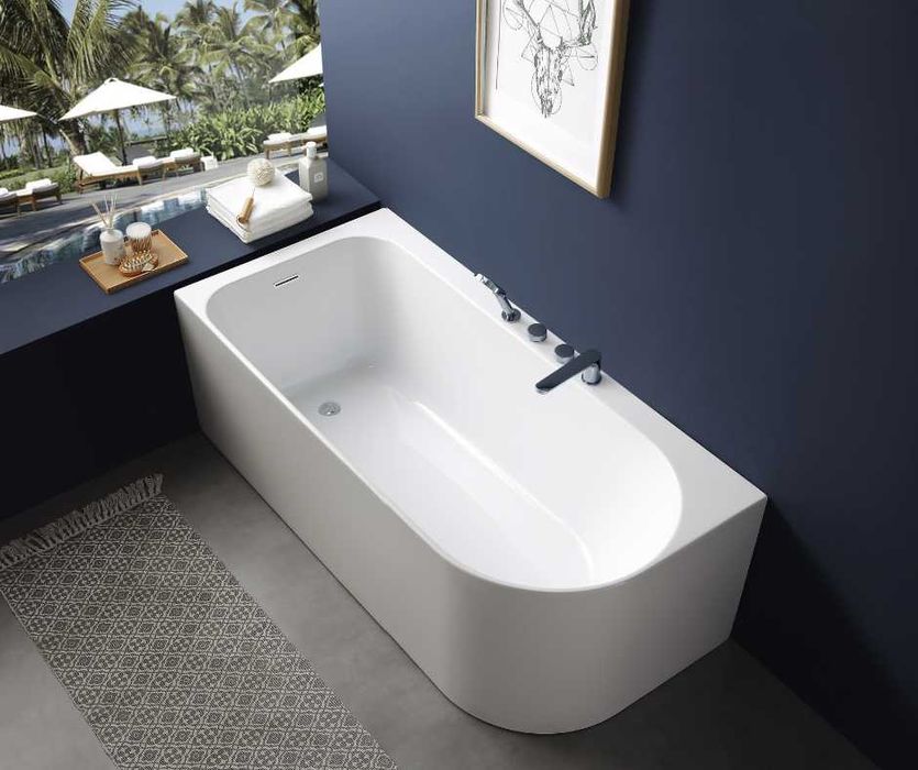 BRAIDER Wanna wolnostojąca narożna Restia NEO LEWA 170 cm. Z baterią