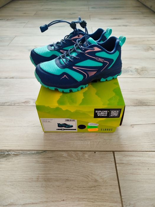 Buty trekkingowe,przejściowe  dziewczęce Elbrus wkładka ok 20 cm