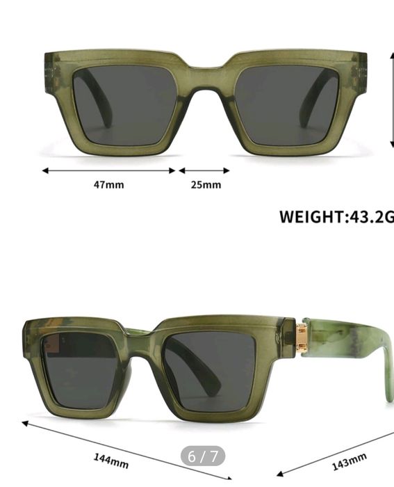 Wyprzedaz.Oliwkowe okulary