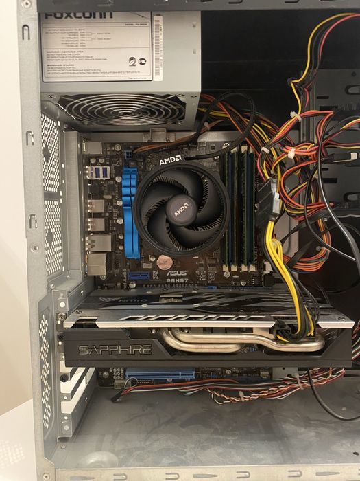 Ігровий пк /intel core i5 2320/8gb ddr3/rx580 4gb sapphire nitro+/ssd