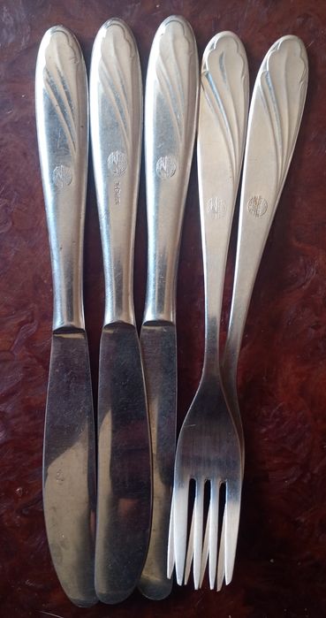 Ножи вилки нержавейка Аэрофлот Интурист