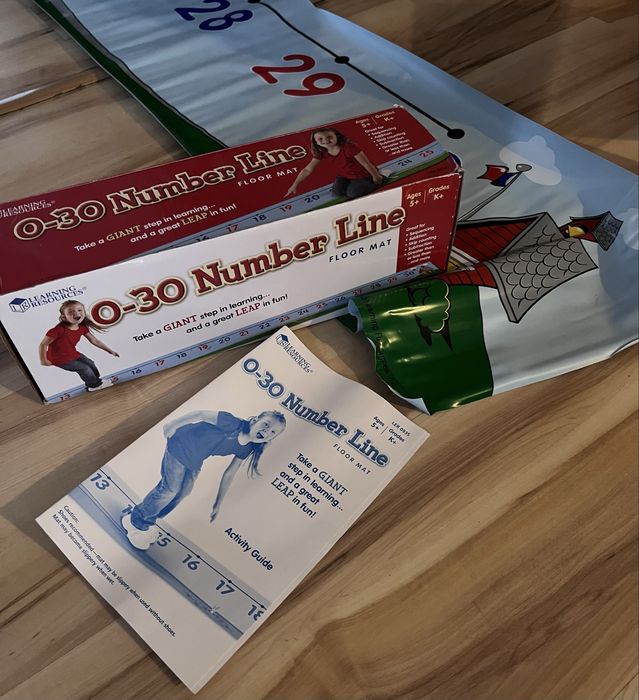 Mata podłogowa z linią numeryczną 0-30