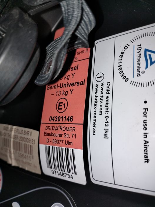 Продам автокрісла Britax Romer Isofix