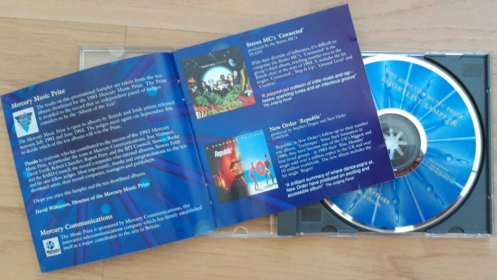 CD 1993 Mercury Music Prize