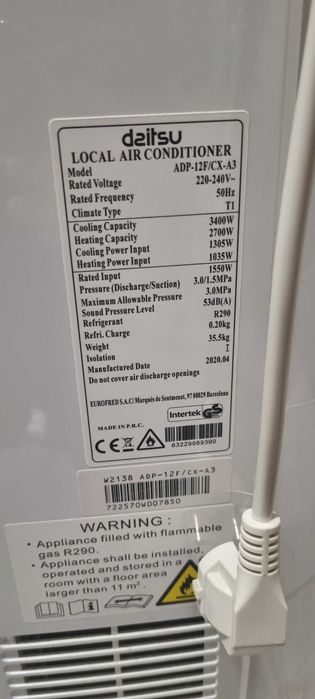 Daitsu ADP-12F/CX-A3 - 12.000 BTU