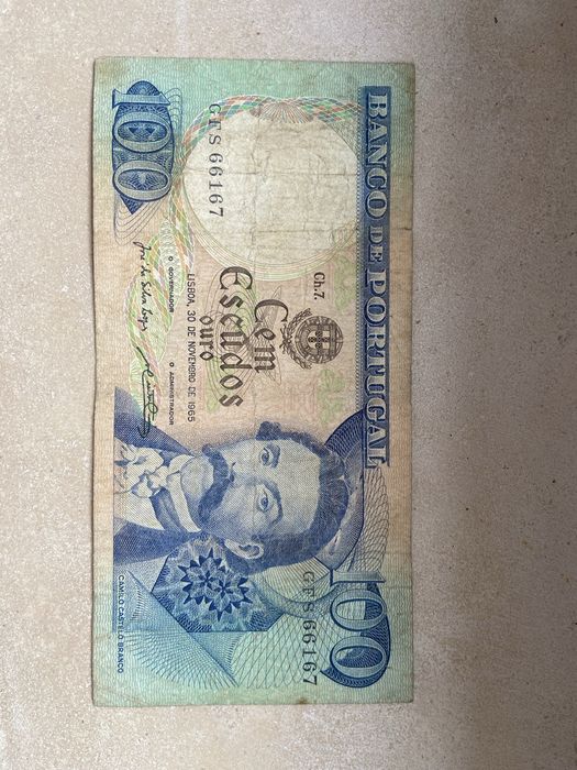 Nota 100 Escudos 1965