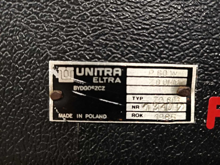 Dwa głośniki Unitra + kable