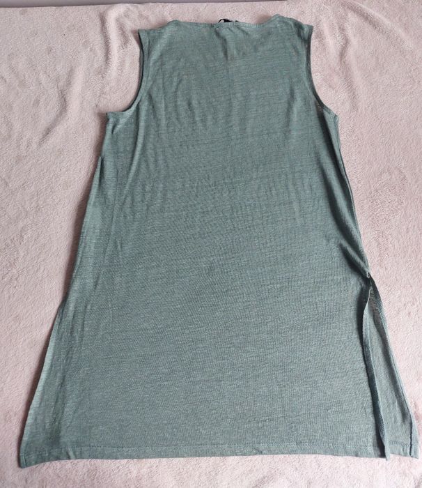 Długi lniany top rozmiar S