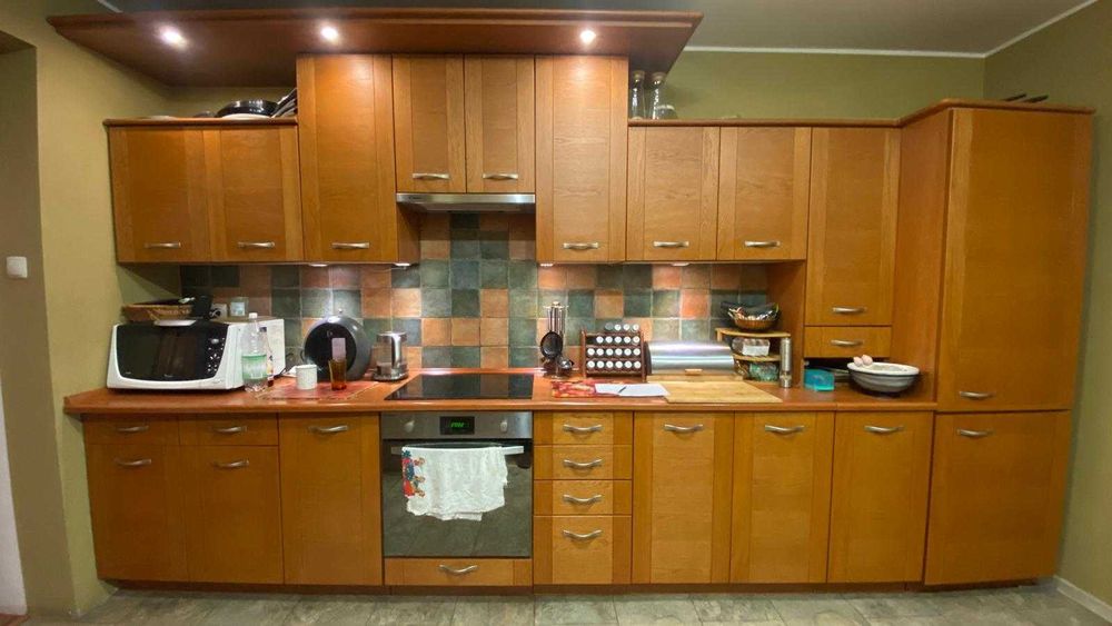 meble kuchenne duży komplet na dwie ściany