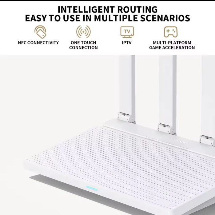 Wi-Fi роутер Xiaomi AX3000T, Wi-Fi 6 до 3000Mbps NFC