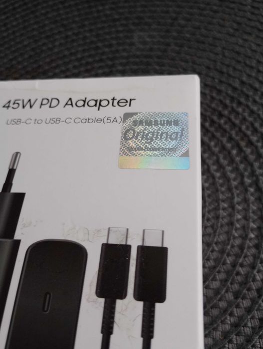 Super szybka ładowarka SAMSUNG 45W. USB - C