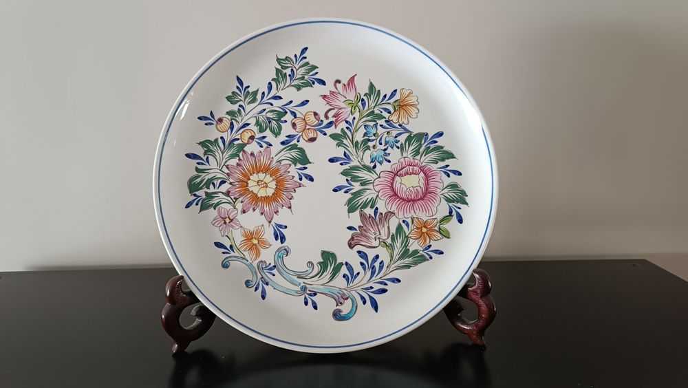 Prato Faiança Portuguesa Sotamcer Pintada à Mão – Alcobaça Vintage