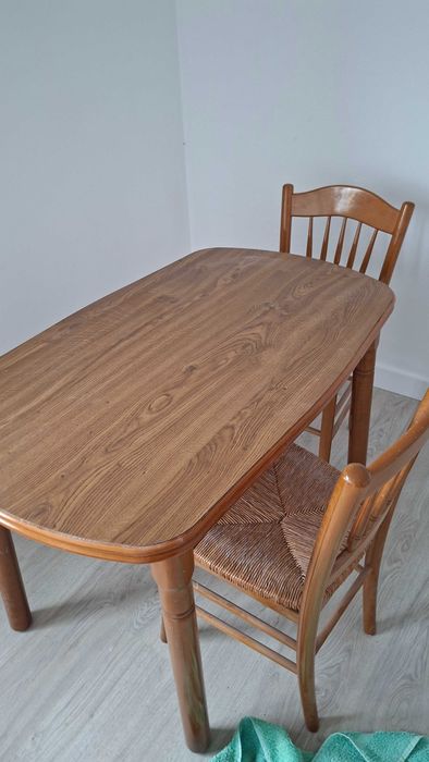 mesa de cozinha extensivel, 3 cadeiras