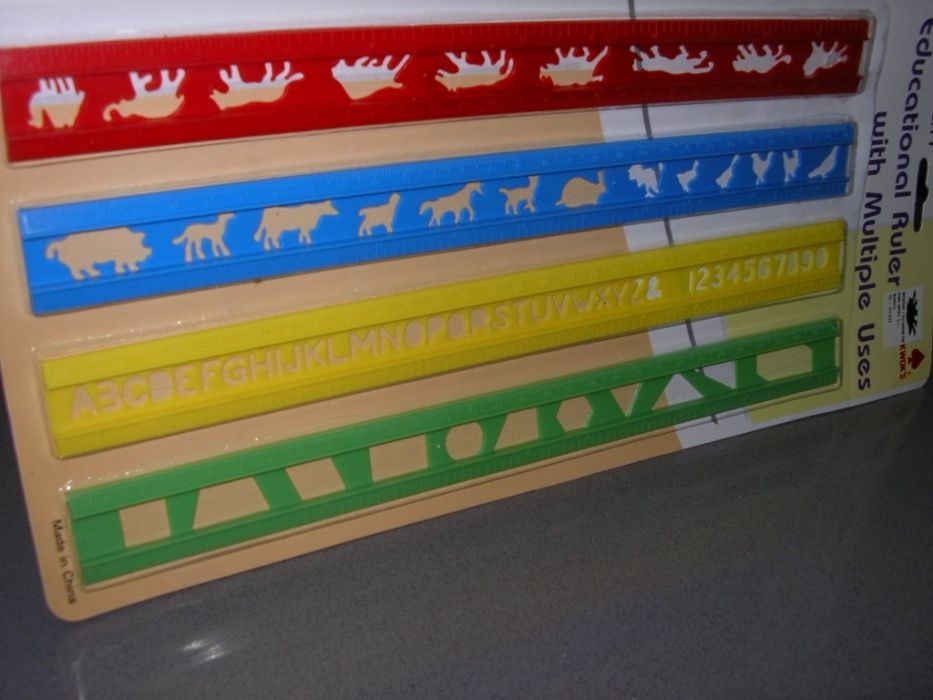 Réguas para Crianças, Vários Formatos