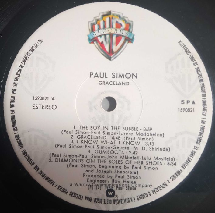 Paul Simon - - - - - Graceland - - - - - LP