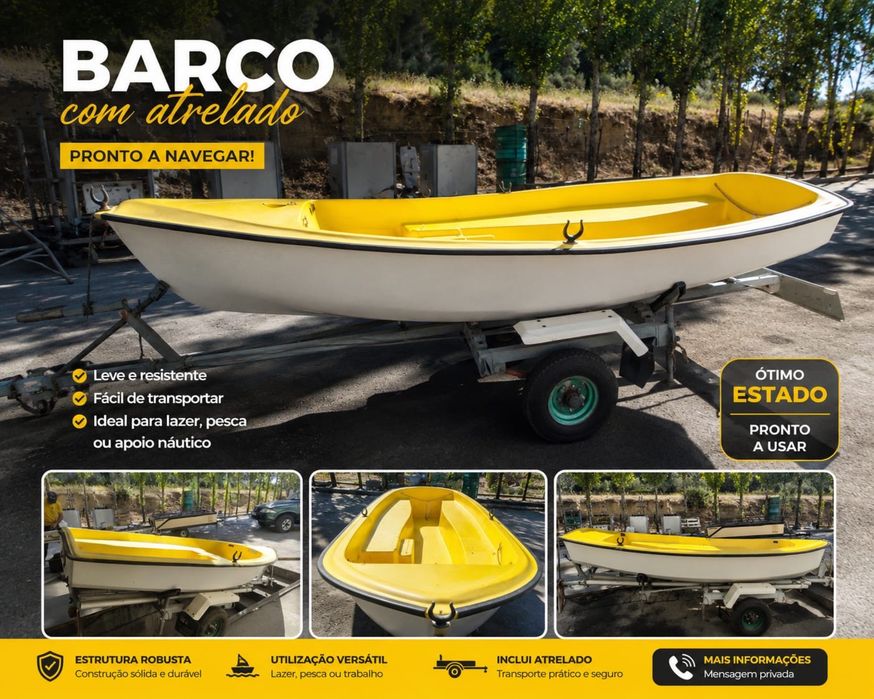 Barco com Atrelado (incluido) - Negociavel