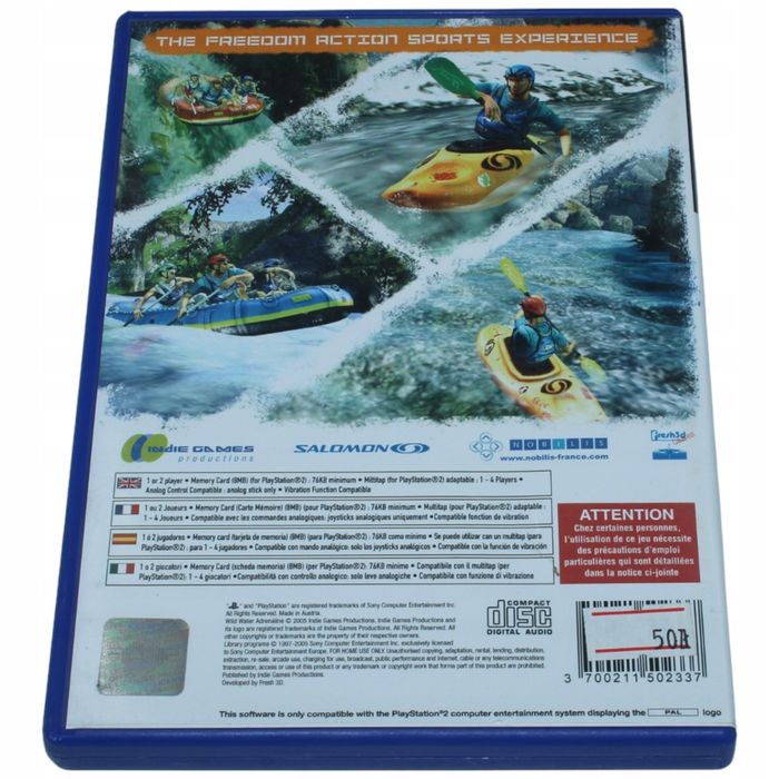 Wild Water Adrenaline Featuring Salomon PlayStation 2 PS2
