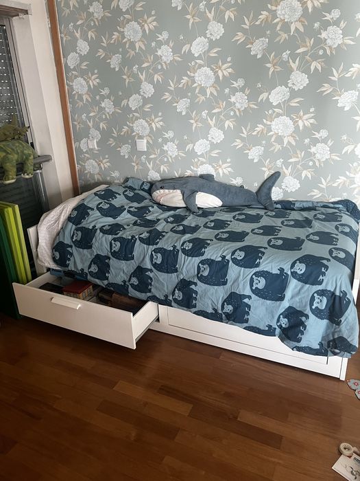 Cama BRIMNES IKEA – Ótimo Estado com Arrumação (Desapego Rápido)