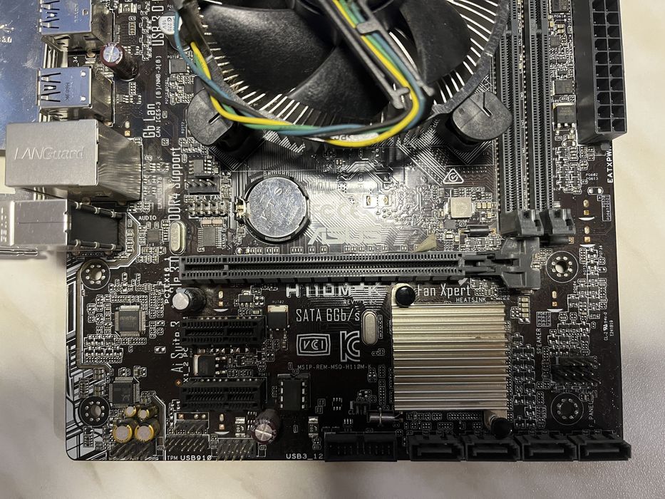Комлект ASUS H110M-K + Intel Core i5-6500 + кулер.