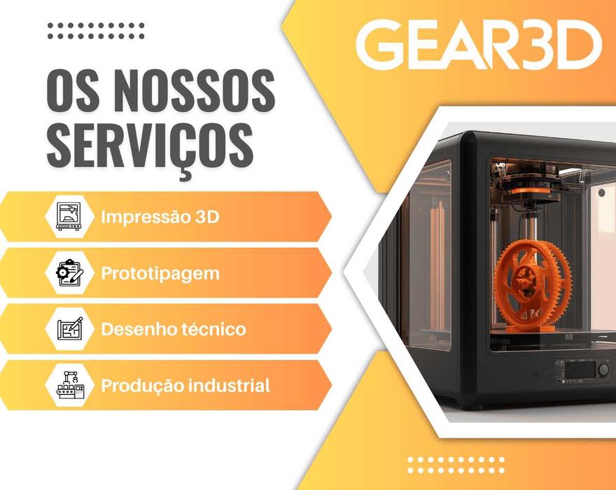 Impressão 3D Desenho Técnico e Produção de Peças – SERVIÇOS