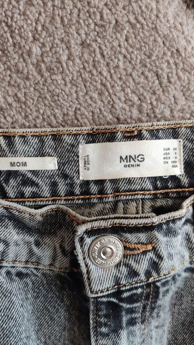 Жіночі сірі джинси Mango мом, розмір 38