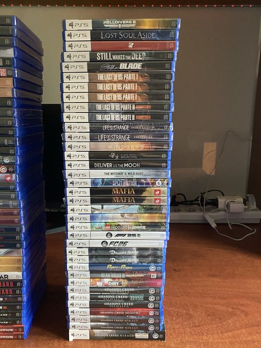 Lote de jogos PS4 e PS5