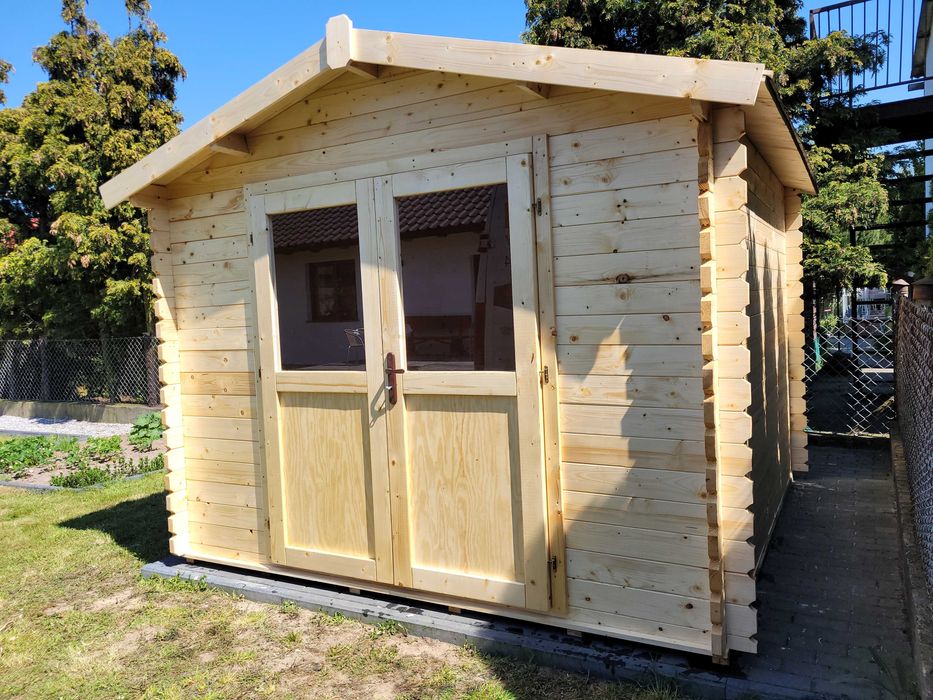 masywny domek ogrodowy*3m x 3m*9m2*narzędziowy*balik  grubosci aż 34mm