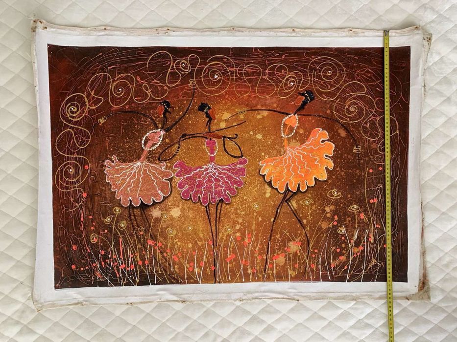 Картина нарисованная маслом на холсте.