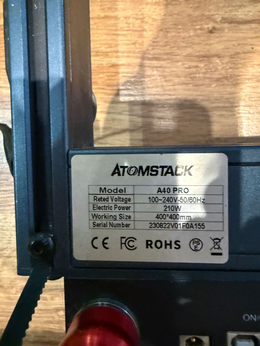 laser diodowy ATOMSTACK A40 PRO + stół 850mmx800mm