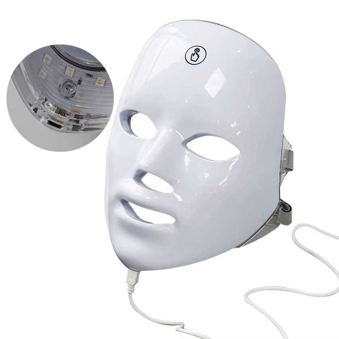 Máscara Facial com Leds para Tratamento