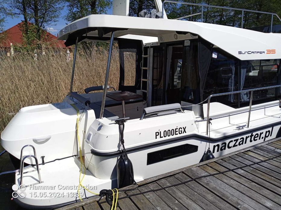 Rejs jachtem motorowym Sun Camper 35  ze sternikiem Giżycko !!!