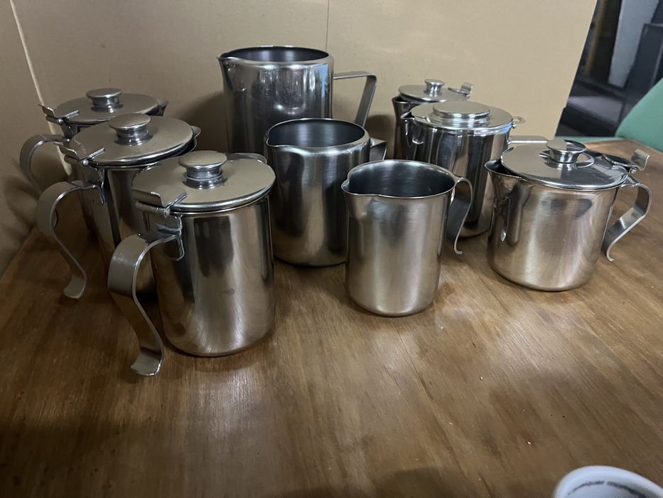 Bules em inox conjunto de 9 unidadrs