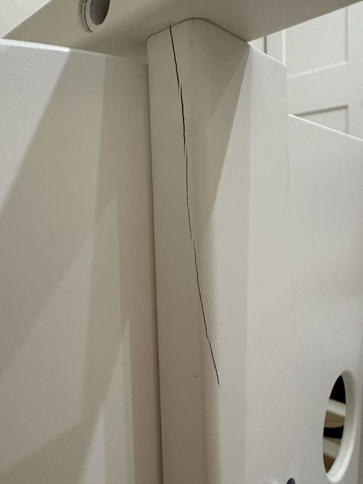 Łóżeczko niemowlęce Waldin 7w1 Owalne Białe