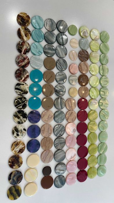 lote de 104 pedras redondas - 35 mm diâmetro