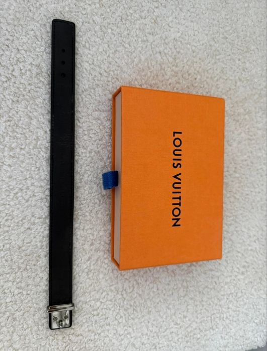 Pulseira Louis Vuitton Louis Vuitton Monogram Eclipse Slim Bracelet