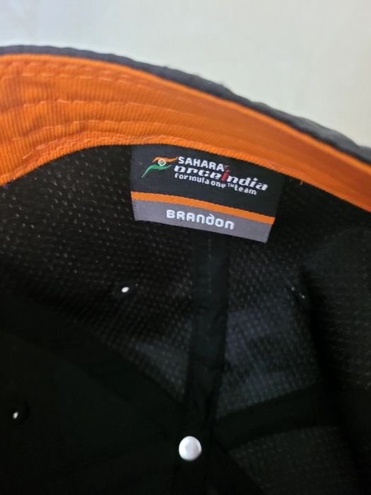 Кепка Sahara Force India F1 Team Black Carbon з автографом