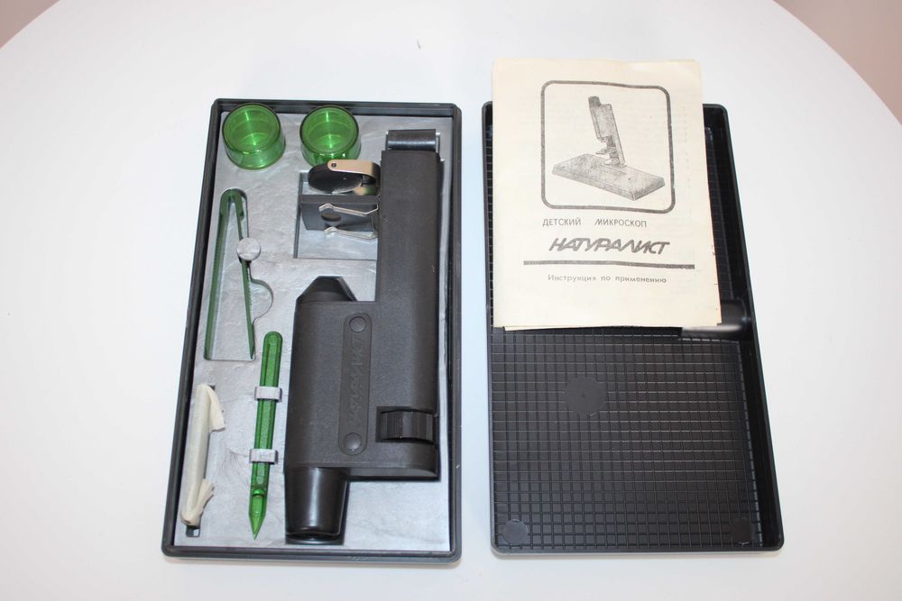 Mikroskop dziecięcy składany, 60x, 1992r.